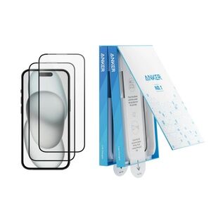 Anker Durable Screen Protector, iPhone 16 Plus (2-Pack), Bubble Free / NIB